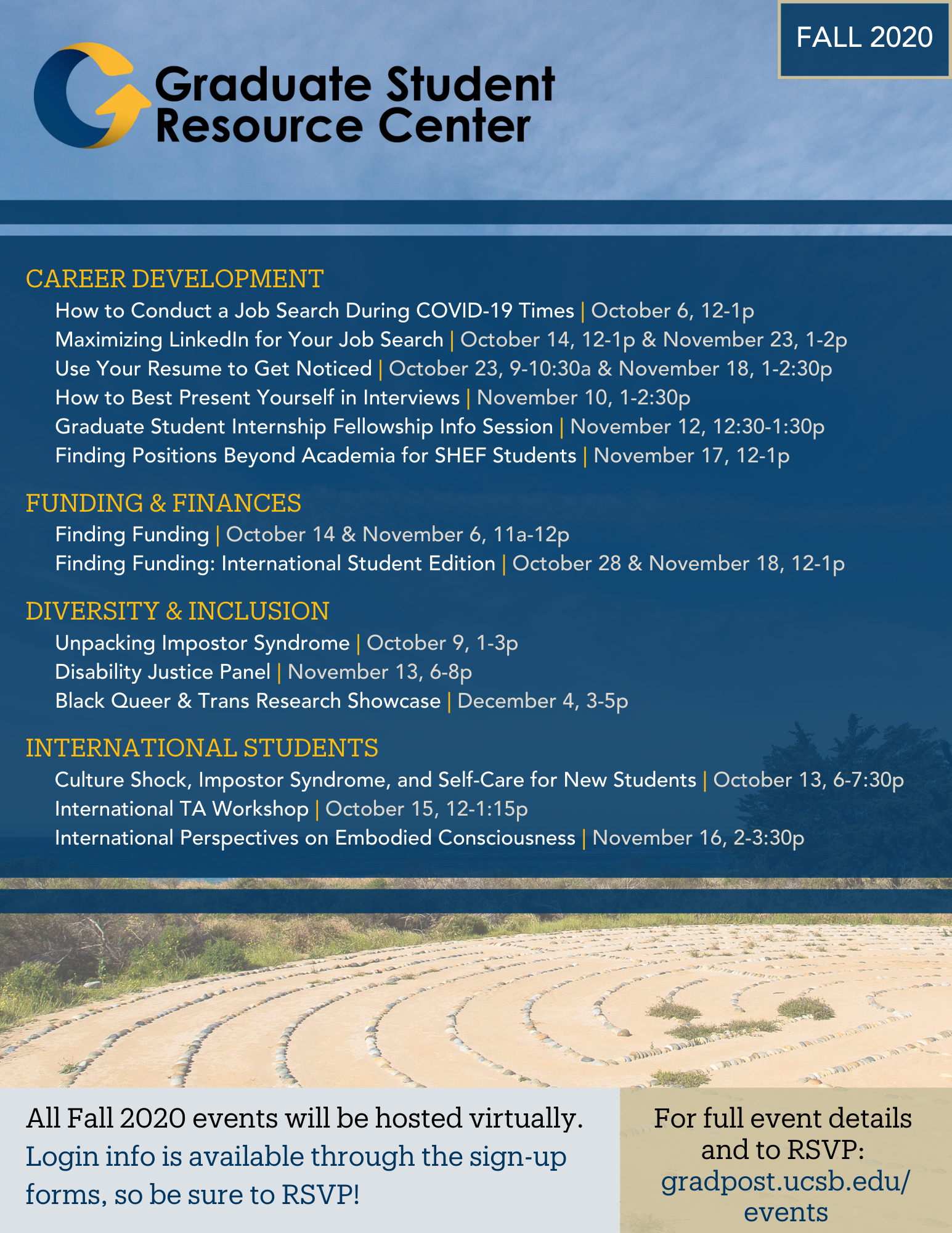 Check out our Fall 2020 programming lineup! | Professional Development