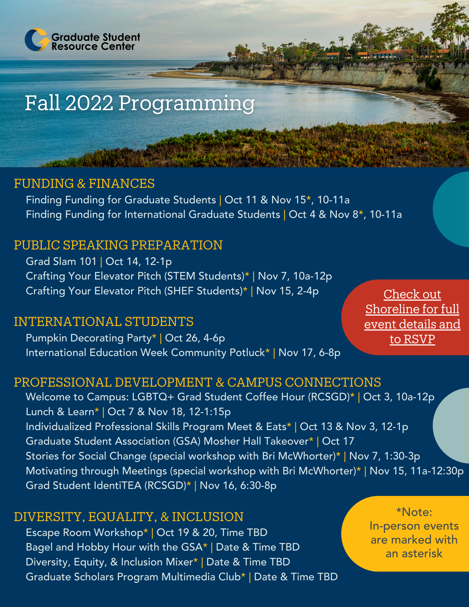 Check out our Fall 2022 programming lineup! | Professional Development