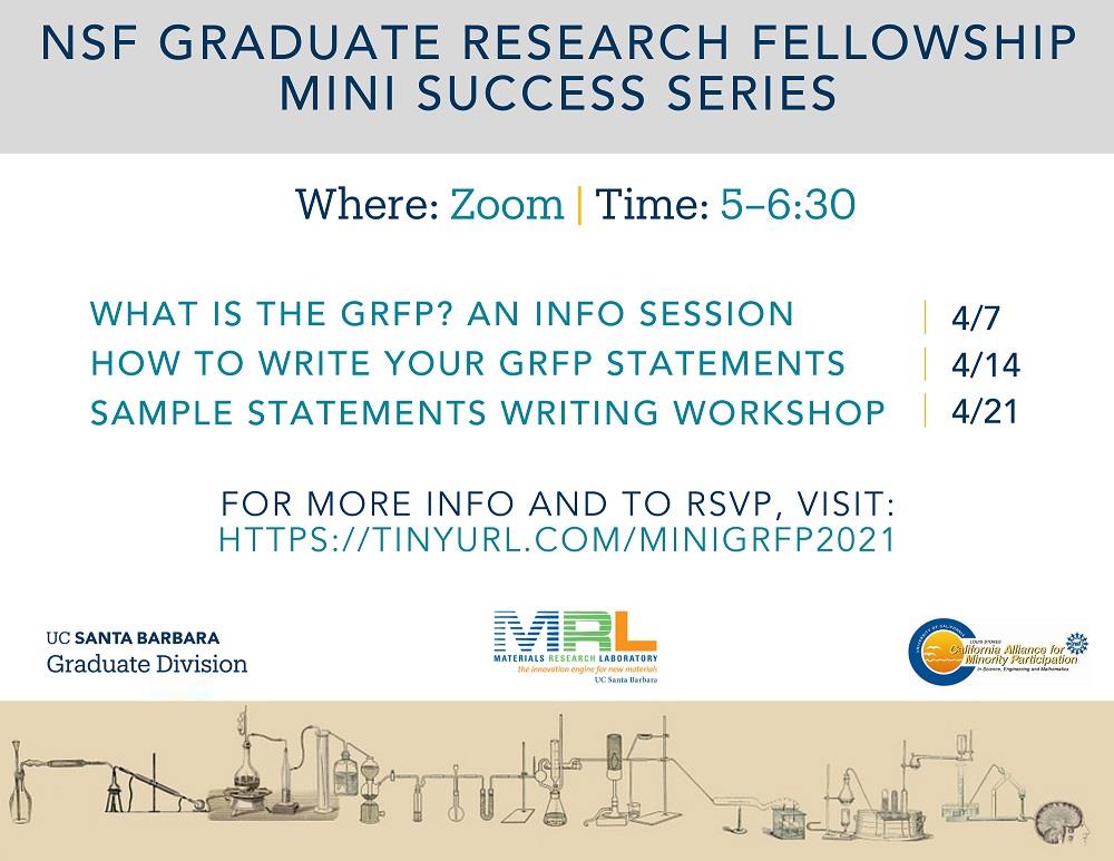 Spring 2021 NSF Mini GRFP Success Series Flyer