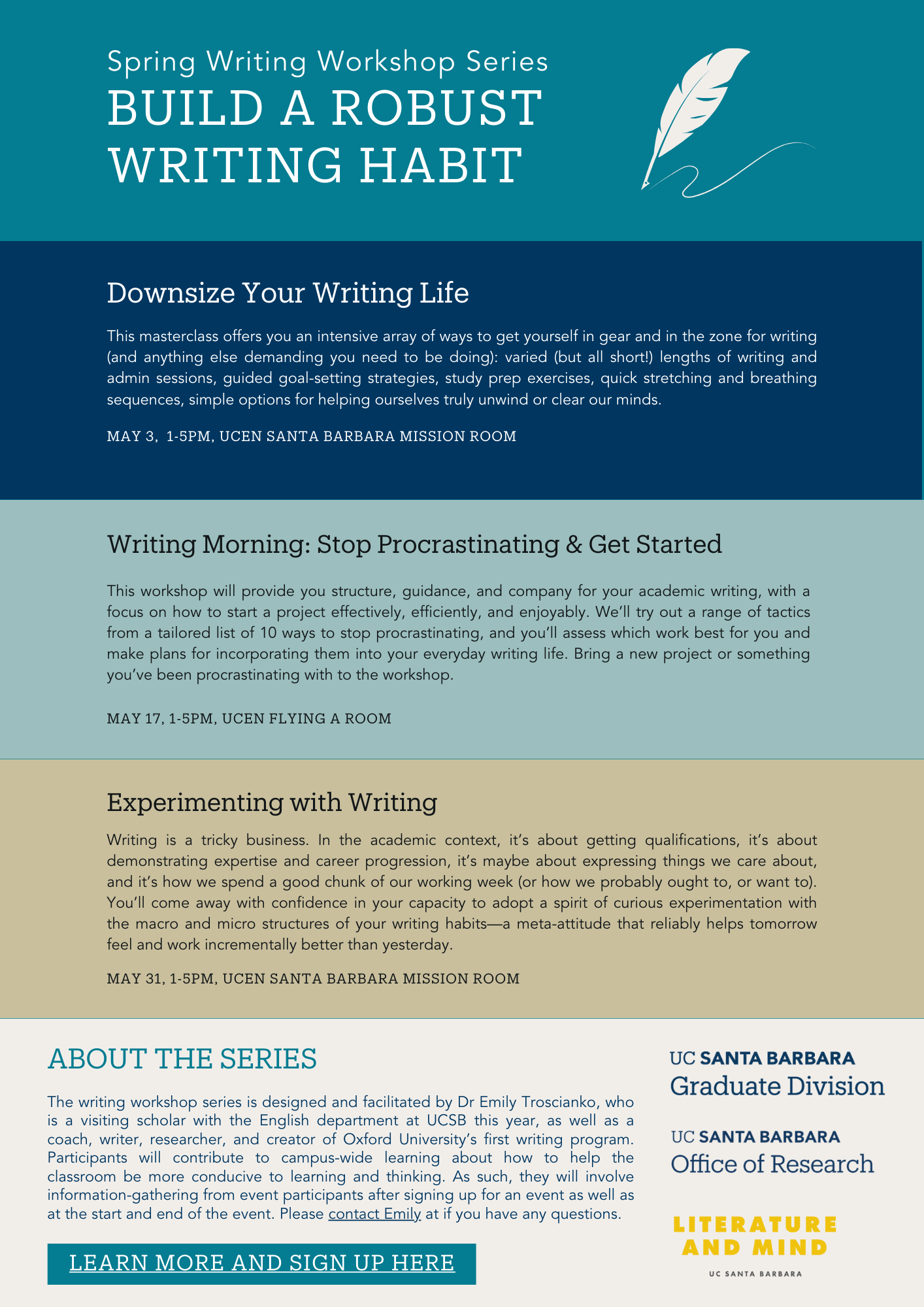Build a Robust Writing Habit flyer