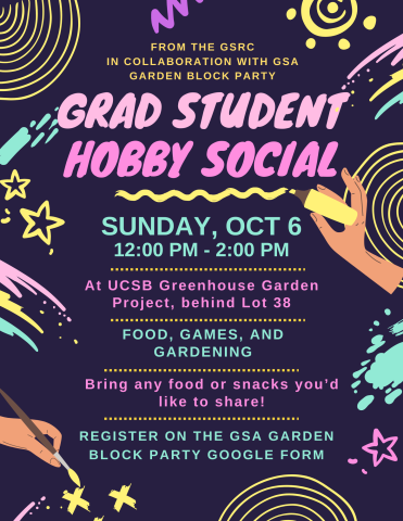 Grad Hobby Social Flyer